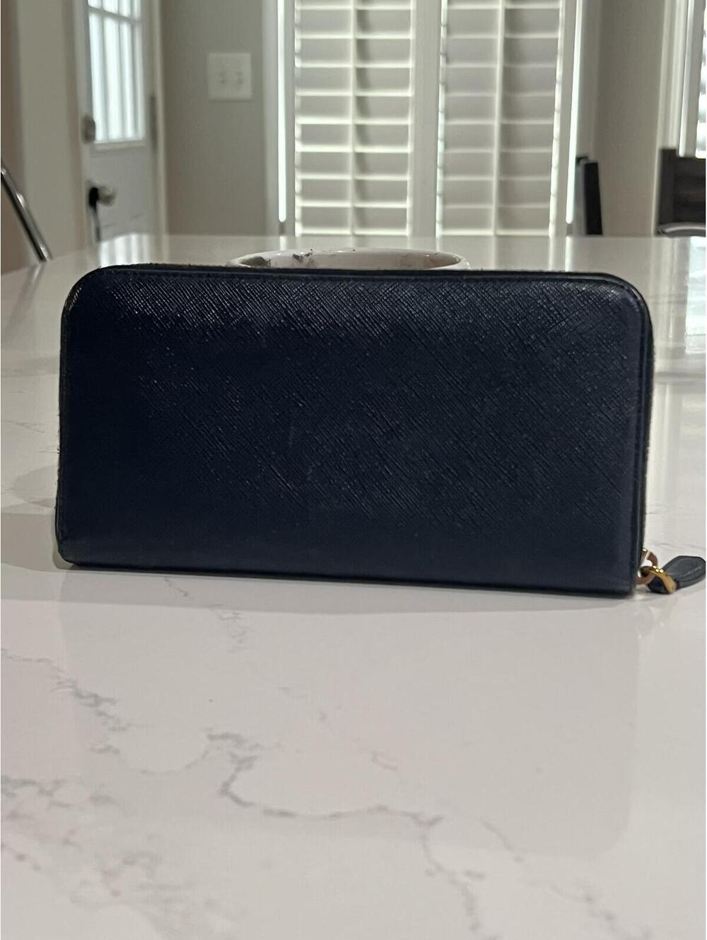 Prada Saffiano Leather Long Wallet - Baltico, with COA (2016) - Picture 3 of 8